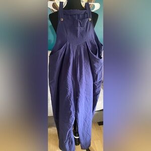 SHEIN Navy Wide Leg Jumpsuit